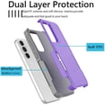 thumbnail image 4 of Galaxy S23 FE 5G Case, 2 in 1 Phone Case for Samsung Galaxy S23 FE 5G 6.4 inch ,Takfox Shockproof Protection Heavy Duty Armor Hard Plastic & Rubber Rugged Bumper Cover,Purple, 4 of 12