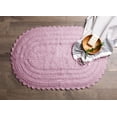 thumbnail image 6 of DII Bath Rugs Soft & Plush Oval Mauve Cotton Bath Mat, 21" x 34", Reversible, 6 of 6