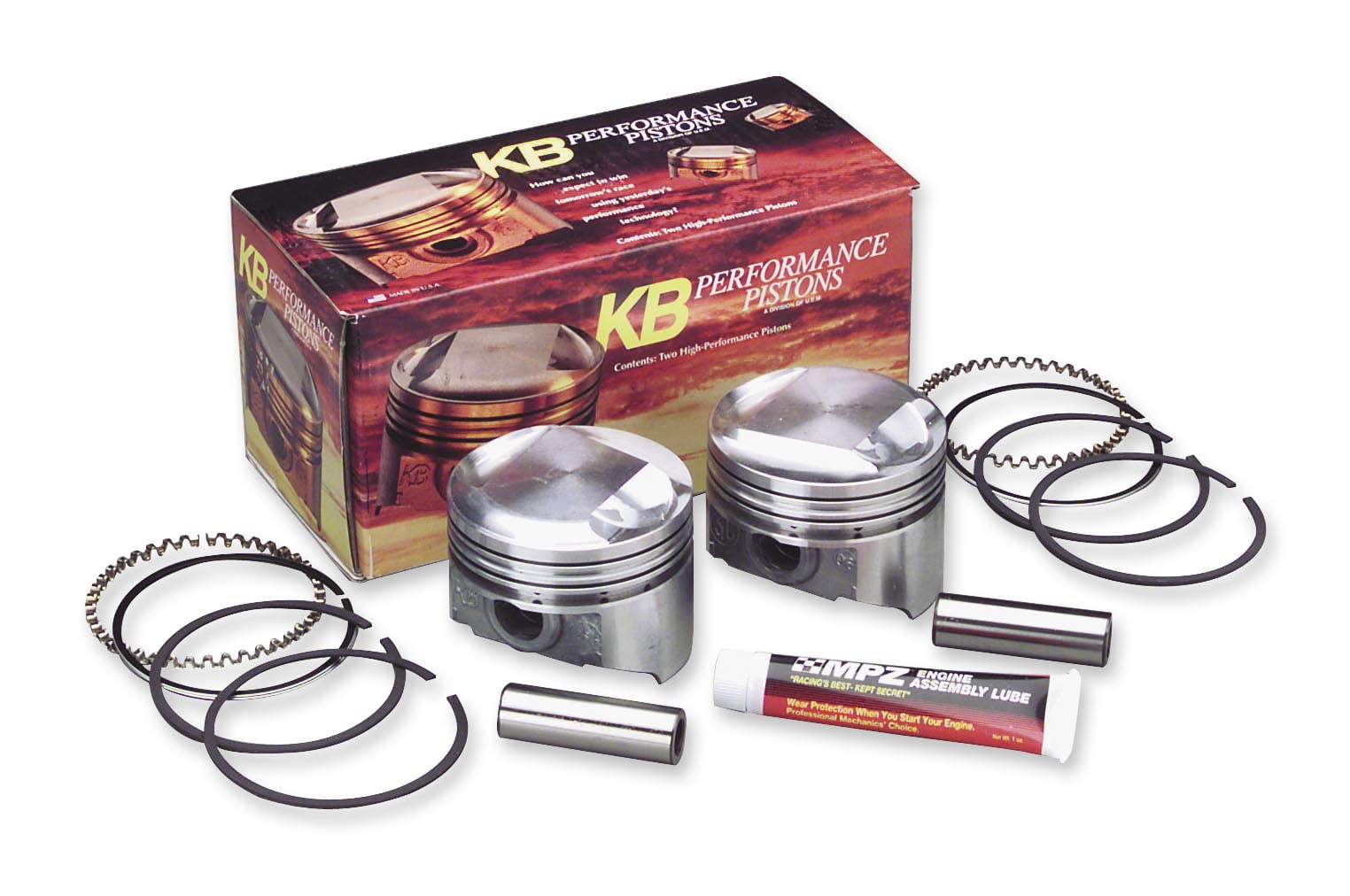KB Performance Cast Piston Kit (103ci., Flat Top) .005in. Oversize to 3
