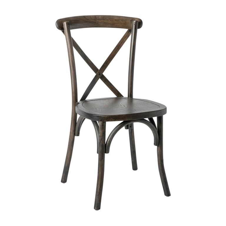 Flash Furniture Hercules Series Stackable Cross Back Wood Chairs