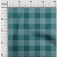 thumbnail image 1 of oneOone Cotton Poplin Twill Dark Teal Green Fabric Gingham Check Sewing Material Print Fabric By The Yard 56 Inches Wide, 1 of 4
