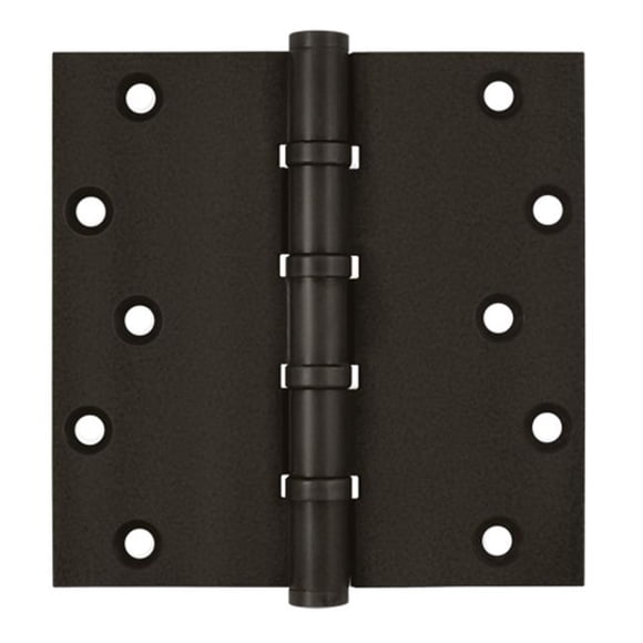 Deltana DSB66BB10B 6 x 6 in. Square Hinges, Oil Rubbed Bronze - Solid Brass - Pack of 2