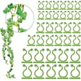 thumbnail image 1 of SHAR 100Pcs-Large Climbing Plant Support Clip, Self Adhesive Plant Clips, Green Vine Wall Mount Clip, Wall Fixer, Plant Support Hook Clip, Stake Clip, Plant Wall Decoration, 1 of 5
