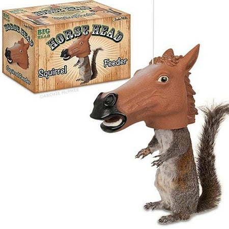 Accoutrements Horse Head Squirrel Feeder Halloween Accessory
