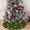 thumbnail image 5 of KLL 30" Christmas Tree Skirt Hohey Bee Xmas Tree Skirts Mat for New Year Xmas Holiday Party Indoor Outdoor Home Decoration, 5 of 7