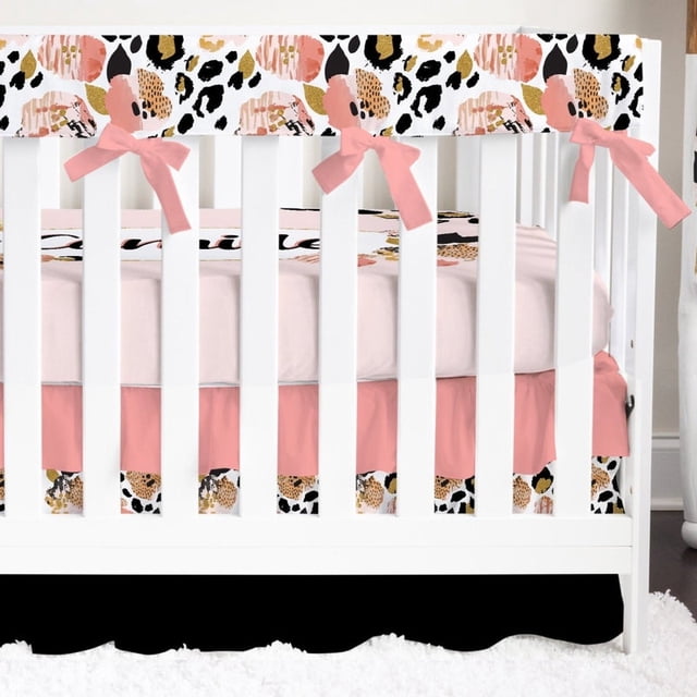 Juego de Cuna Leopard Love Ruffled