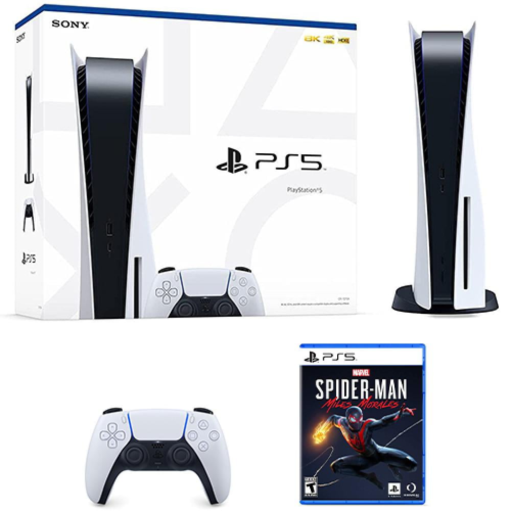 PlayStation 5 Console + Marvel's SpiderMan Miles Morales Includes