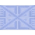 thumbnail image 1 of Ahgly Company Indoor Rectangle Patterned Sky Blue Dress Blue Area Rugs, 6' x 9', 1 of 6