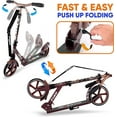 thumbnail image 5 of Hurtle Scooter – Scooter for Teenager – Kick Scooter – 2 Wheel Scooter with Adjustable T-Bar Handlebar – Folding Adult Kick Scooter with Alloy Anti-Slip Deck with ‎1 Pounds limit weight, 5 of 5