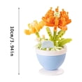 thumbnail image 3 of 167PCS Chrysanthemum Flower Blocks, Flower Building Block Sets, Plants and Succulent Toys, Building Block Flowerpot For Botanical Collection Birthday Gift Valentine's Day Gifts, 3 of 10