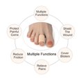 thumbnail image 4 of Topboutique Cuttable Toe Tubes 5 Pcs, Made of Elastic Fabric Lined with Silicone Gel. Toe Sleeve Protectors Relief Toe Pressure Pain,Corn and Calluses Remover (for Middle Toes)., 4 of 8