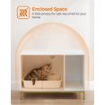 Litter Box Enclosure, Modern Cat Litter Box Furniture Hidden, with