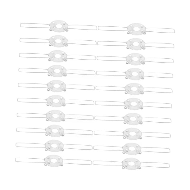20 clips de resorte para pantallas de lámparas para instalación de luminarias, bricolaje, diseño de 2 horquillas, 120 mm