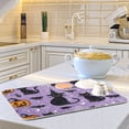 thumbnail image 6 of Yayeee Dish Drying Mat for Kitchen Counter 18"x24" Microfiber Absorbent Pad, Halloween Cats, 6 of 7