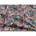 thumbnail image 4 of oneOone Rayon Navy Blue Fabric Florals Sewing Craft Projects Fabric Prints By Yard 56 Inch Wide-YC8, 4 of 5