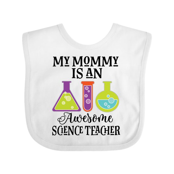Inktastic Science Teacher Mommy Boys or Girls Baby Bib
