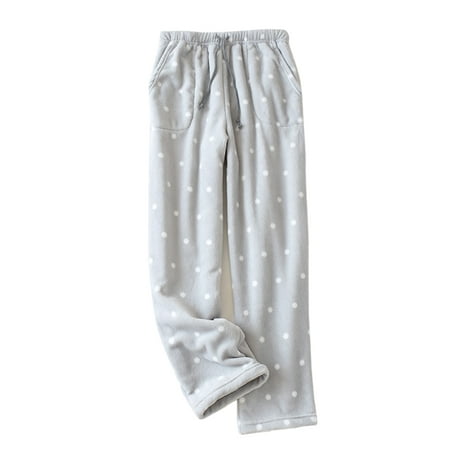 

Women s Flannel Fleece Pajama Pants Soft Plush Coral Fleece Lounge Pants Fluffy Sleep Pj Bottoms Drawstring Trousers