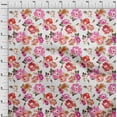 thumbnail image 4 of oneOone Velvet Pink Fabric Floral Sewing Craft Projects Fabric Prints By Yard 58 Inch Wide-WS, 4 of 4