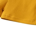 thumbnail image 5 of Kmbangi 2Pcs Toddlers Summer Tracksuit, Solid Color Ribbed Vest + Shorts, 5 of 5