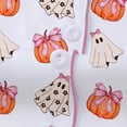 thumbnail image 7 of WOYY Halloween Pajamas for Girls Cute Button Down Shirt Shorts Loungewear Set, Sizes 3-14, 7 of 7