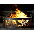 thumbnail image 1 of P&D Metal Works Solid Steel Outdoor Fire Ring - Lab N' Ducks (48 in. Dia.), 1 of 4