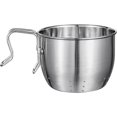 thumbnail image 2 of Stainless Steel Strainer Basket Fruit Straining Kitchen Use Storage Holder Silver for 1Pack, 2 of 4