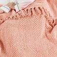 thumbnail image 6 of Home Soft Things Reversible Tweed Throw Blanket, Super Soft & Cozy - Peach Melba, 50x60", 6 of 8