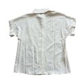thumbnail image 3 of HCYSFG Womens Solid Color Shirt Collared Button Front Short Sleeve Side Pockets Loose Fit Lightweight Blouse Casual Summer Tops, 3 of 4