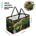 thumbnail image 2 of Tropical Plants Large Capacity Oxford Cloth Picnic Basket Reusable Laundry Bag Easter Basket Foldable Box, 2 of 7
