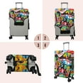 thumbnail image 2 of Travel Luggage Cover Suitcase Protector Fits 18-32 Inch Luggage Wheel Covers Patterned Travel Related Items Flower Luggage Protector Elastic Luggage Anti-scratch Suitcase Cover XL, 2 of 5