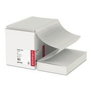 Universal Green Bar Computer Paper, 18lb, 14-7/8 x 8-1/2, Perforated Margins, 2800 Sheets