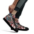 thumbnail image 5 of Bulldog American High Top Canvas Shoes Sneakers Black Size 11, 5 of 7