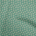 thumbnail image 1 of oneOone Velvet Teal Green Fabric Floral Fabric For Sewing Printed Craft Fabric By The Yard 58 Inch Wide, 1 of 4