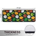 thumbnail image 5 of Kitchen Rugs Sets Of 2,Lemon Mixed Citrus Fruits DarkGreen Pattern Anti Fatigue Kitchen Mat Rugs Non Slip Washable,Decorative Kitchen Floor Mats for Kitchen,Sink,Laundry,17"x47"+17"x47", 5 of 5