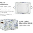 thumbnail image 3 of FREEAMG Vintage Lavender Flowers Large Square Storage Basket Bin with Handles 1PCS, Foldable Multi Functional Closet Storage Box Shelf Basket for Storing Toys, Books and Clothes, 3 of 7