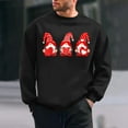 thumbnail image 2 of 2025 Men's Cute Heart Print Pullover Tops Fleece Sweatshirts Trendy Valentines Day Shirts Comfy Long Sleeve Casual Crewneck Sweatshirt(Black,XL), 2 of 6