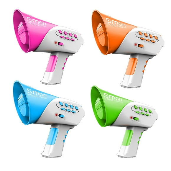 EeaseMX Juguetes vocales de colores aleatorios para niños, cambiador de sonido creativo y divertido, multicanal, altavoz portátil divertido, canción DIY para niños