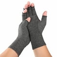 thumbnail image 1 of Cosmug Health Products Arthritis Compression Gloves Relieves From Rheumatoid Carpal Tunnel Hand Gloves Fingerless for Computer Typing and Dailywork Support for Hands and Joints, 1 Pair of Gloves, 1 of 8