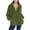 Green, variant on Women's Fuzzy Pullover Quarter Zip Long Sleeve Fleece Jacket Casual Lightweight Oversized Sweatshirts Winter Warm Coats Outerwear with Pockets