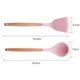 thumbnail image 2 of Utensilios de cocina del silicón de la cocina, sistema del utensilio de cocina de 2 piezas, utensilios de cocina de madera fáciles de limpiar, 2 of 5