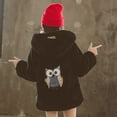 thumbnail image 5 of iEFiEL Kids Girls Thicken Faux Fur Coat Long Sleeve Hooded Winter Jacket Outerwear, 5 of 5