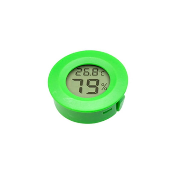 Matsuzay Termómetro integrado Medidor de temperatura LCD con gabinete Medidor de humedad del clima digital Accesorios de plástico para tanque de peces Electrónica Verde
