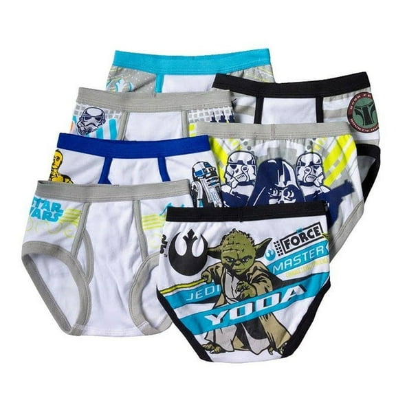 Toddler Boys 7 Pair Star Wars Underwear Briefs Stormtroopers Yoda Rebellion 4T