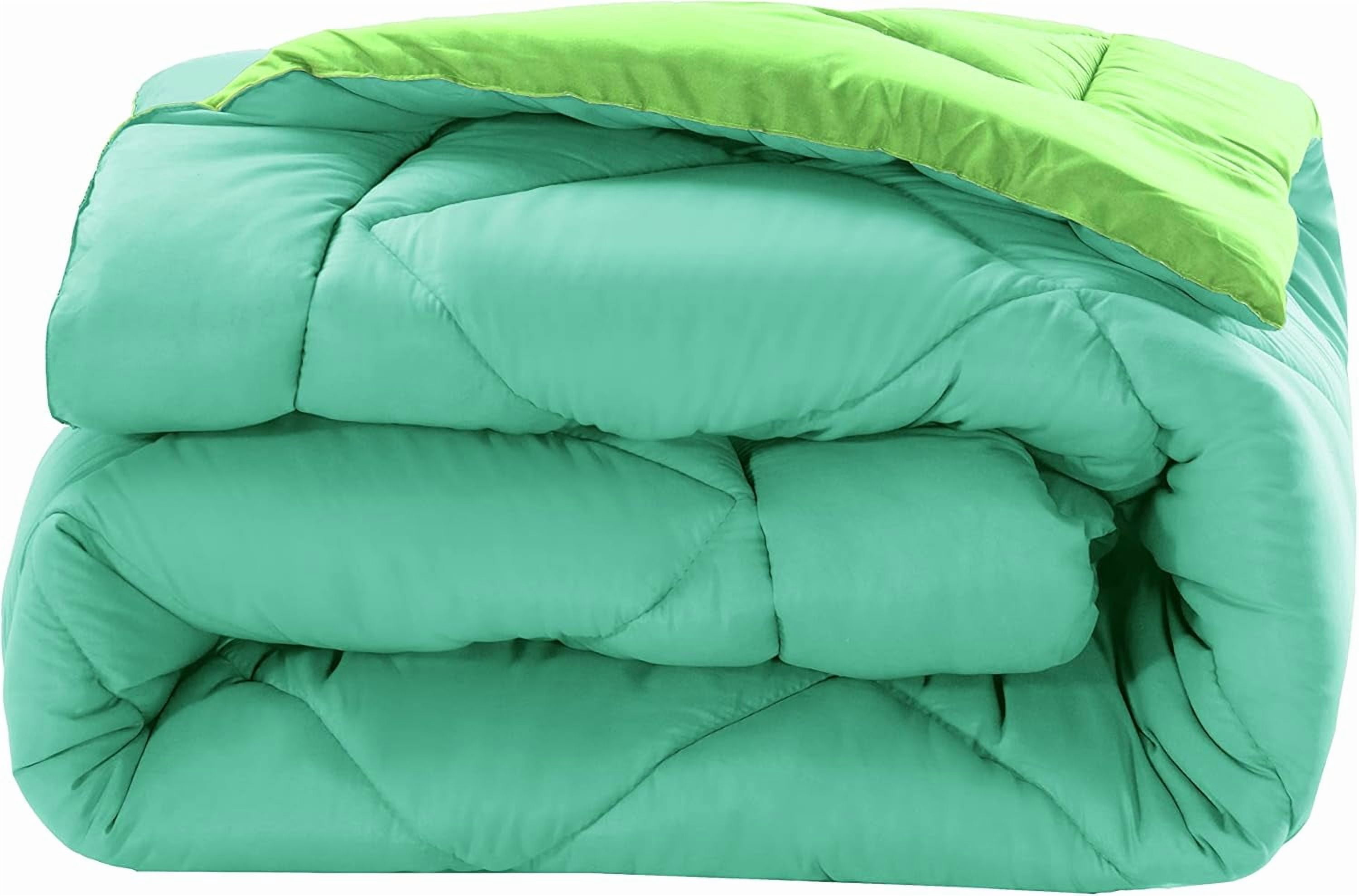 Reversible 3pc Comforter Set- Available In A Few Sizes And Colors , Full/Queen, Aqua/Lime