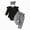 R001-Black, variant on NOLDARES Baby Girls Fall Winter Clothes Newborn Infant Baby Girls Outfit Long Sleeve Ruffle Romper Pants Headband Sets 3Pc 0-24 Months(Black,9-12 M)