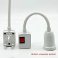 thumbnail image 4 of E27 Lamp Base US/EU/UK Plug Socket Base Adapter Bulb Flexible Extender Adjustable Standard Medium Light Bulb Socket Converter, 4 of 5