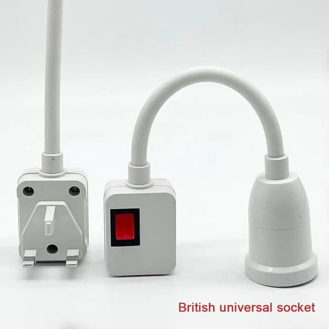 E27 Lamp Base US/EU/UK Plug Socket Base Adapter Bulb Flexible Extender Adjustable Standard Medium Light Bulb Socket Converter