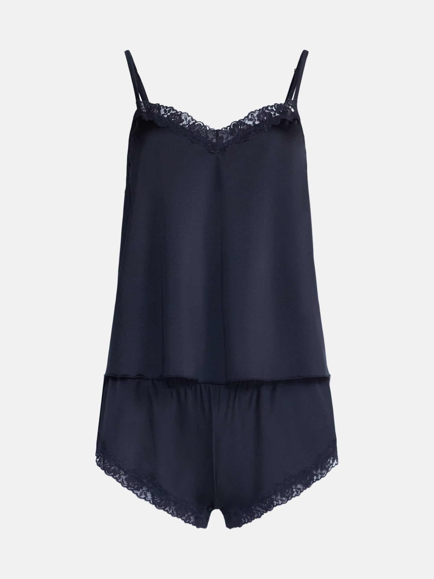 Joyspun Women's Shine and Lace Cami Set, Sizes XS-XXXL