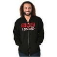 thumbnail image 5 of Lazy To Do List Chillin Relaxing Zip Up Hoodie Men's Women's Brisco Brands L, 5 of 6