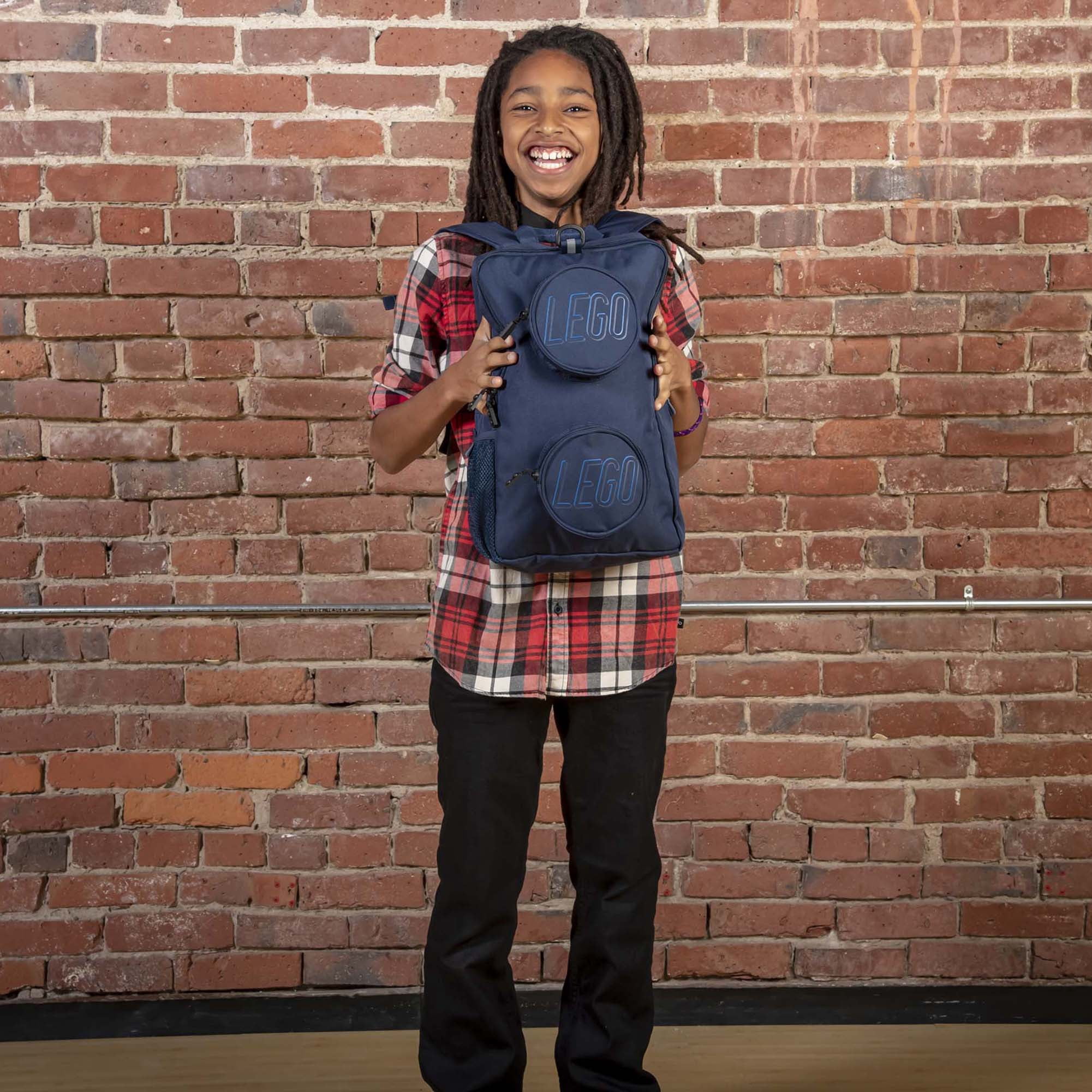 LEGO Unisex Brick Backpack Navy